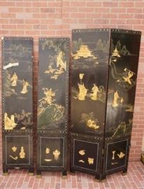 Four Panel Decorative Chinese Screen