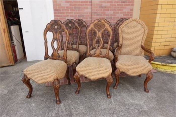 Set of Nine Portuguese Inspired Dining Chairs