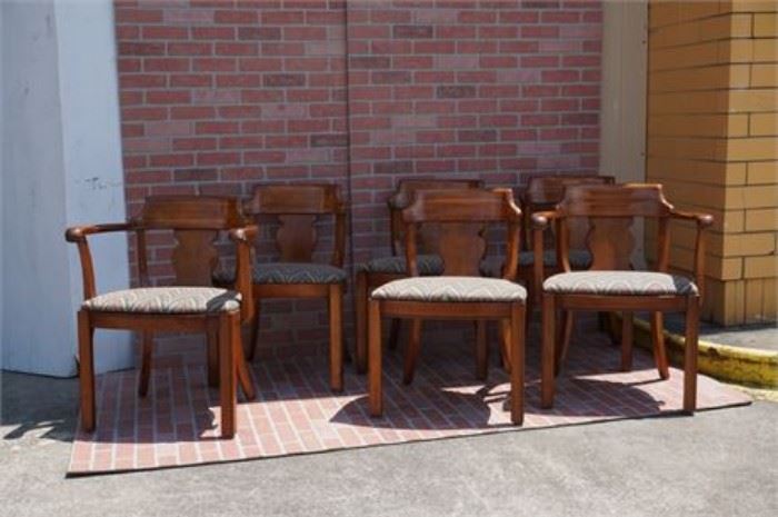 Set of Six Captains Chairs
