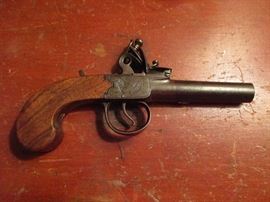 1780 pistol- Hallmarked- near mint for age.