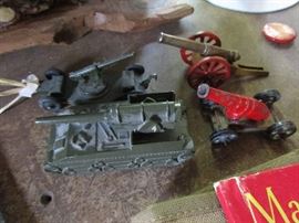 From a collection of cannons in the house