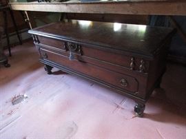 Beautiful cedar lined blanket chest- beautiful form.