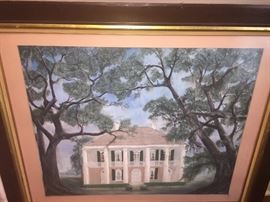 original artist rendition of Chretien  Point Plantation