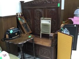 Very large ornate parson’s bench - could be used in a business or a church