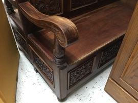 Arm view of parson’s bench