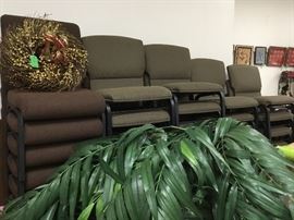 Chairs galore - some are a little darker but all are in excellent condition - buy one or all if you need great business chairs or just need extras at home. 