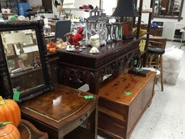 Mirror and cedar chest