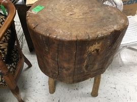 Wonderful vintage butcher block