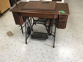 This is a Singer sewing machine cabinet - no sewing machine but it’s beautiful and can easily be repurposed!