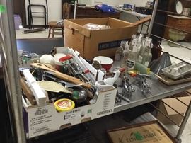 Bottles, ice trays, hand mixers and all kinds of other kitchen items