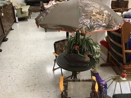 Camouflage table and child’s chair set