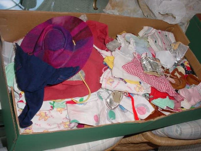 another box of old doll clothes