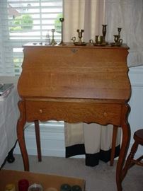 Beautiful antique oak secretary desk