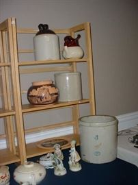 There are many old crocks, Red Wing, and advertising ones and bowls