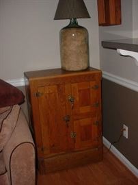 Old oak ice box