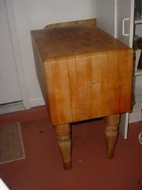 Very nice old butcher block