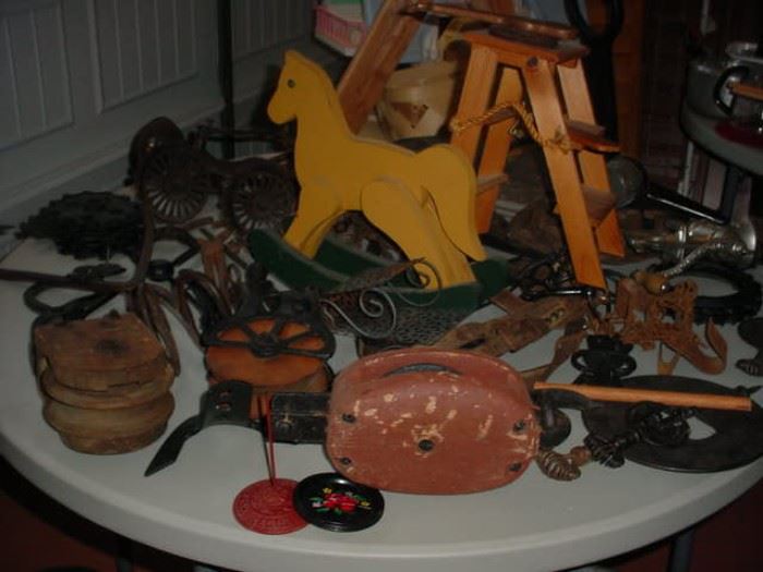 SO MANY old cast iron tools and collectible items