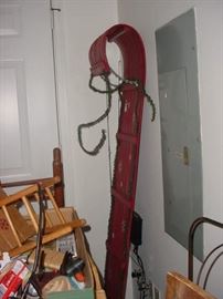 Great old wooden tobaggon