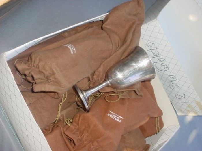 There are 12 of these Wallace #14 Sterling Silver goblets