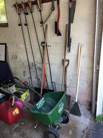 Assortment of garden tools 