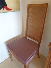 closeup of the 5 chairs that go with the dining table, will separate