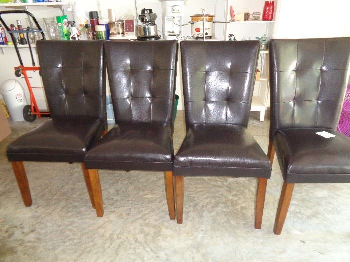 set of 4 parsons chairs