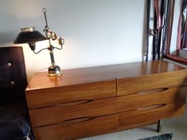 teak 6 drawer chest