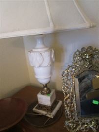 Detail of Table Lamp Pair
