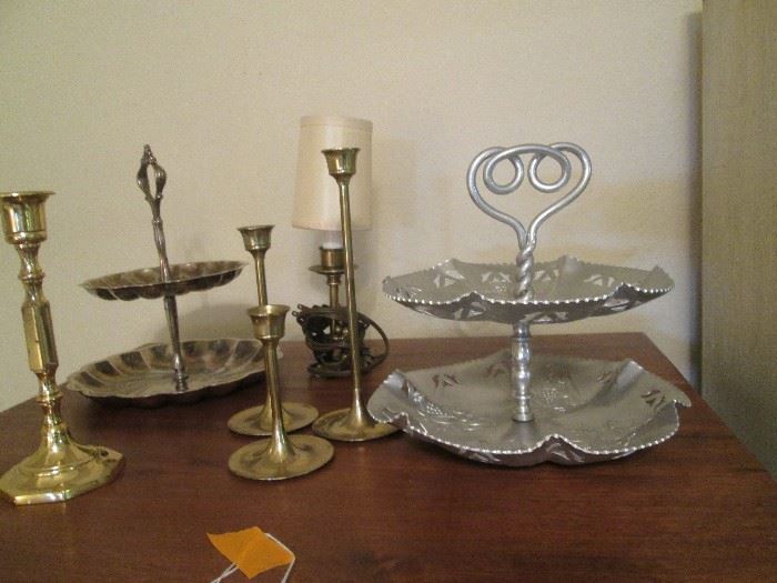 Tidbit Trays and other Candlesticks