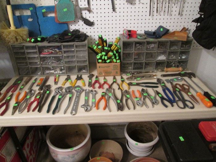 Hardware Organizers and Loads of Hand Tools