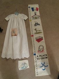 Christening Outfit and Growth Chart