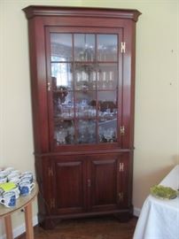 Henkel Harris corner china cabinet