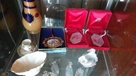 Lenox, Lalique, Waterford, Murano