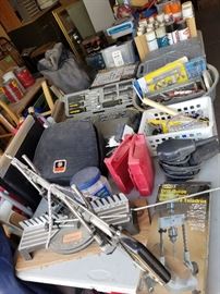 Tables of Tools and garage items