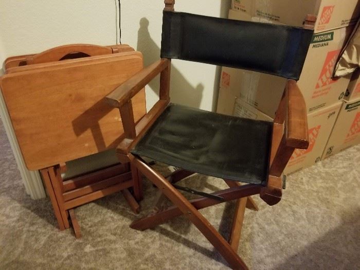 TV Trays and Directors Chair
