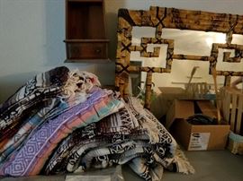 Mexican Blankets and Mirror