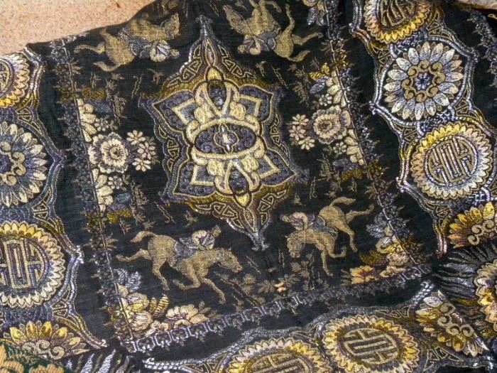 Antique Silk Table Scarf