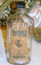 O-Jib-Wa Indian Bitters Bottle with Label