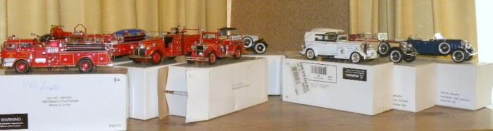 1/32 Scale Diecast Cars and Fire Engines 