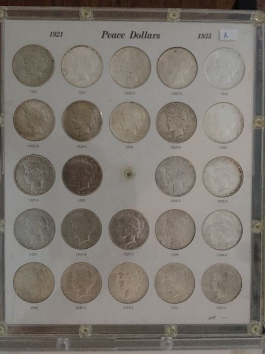 Coins - Peace Dollar Collection