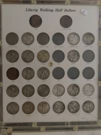 Coins - Liberty Walking Half Dollar collection