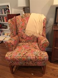 Paisley Wingback Chair