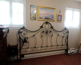 WROUGHT IRON HEADBOARD