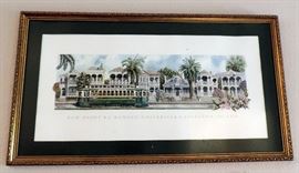 PAM HEIDT GALVESTON TROLLEY FRAMED PRINT