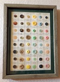 FRAMED BUTTON ART