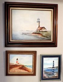 LIGHTHOUSE OIL PAINTINGS