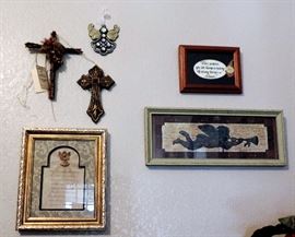 CROSSES AND FRAMED ART