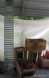 A lot of great old wooden crates