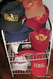 Lots of FSU Hats of different eras