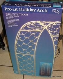 Holiday arch still in box